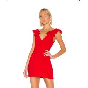 Amanda Uprichard Gimlet Dress in Lipstick